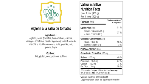 Haddock with Tomato Salsa – 400g