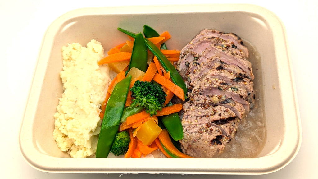 Filet de porc mariné à la moutrade et aux herbes - 400g