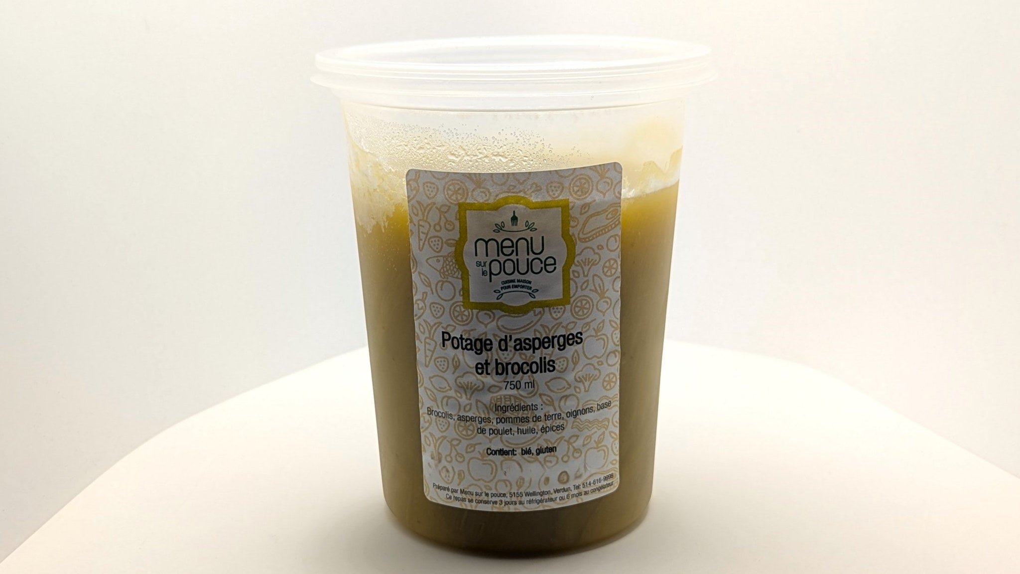 Potage d’asperges et brocolis