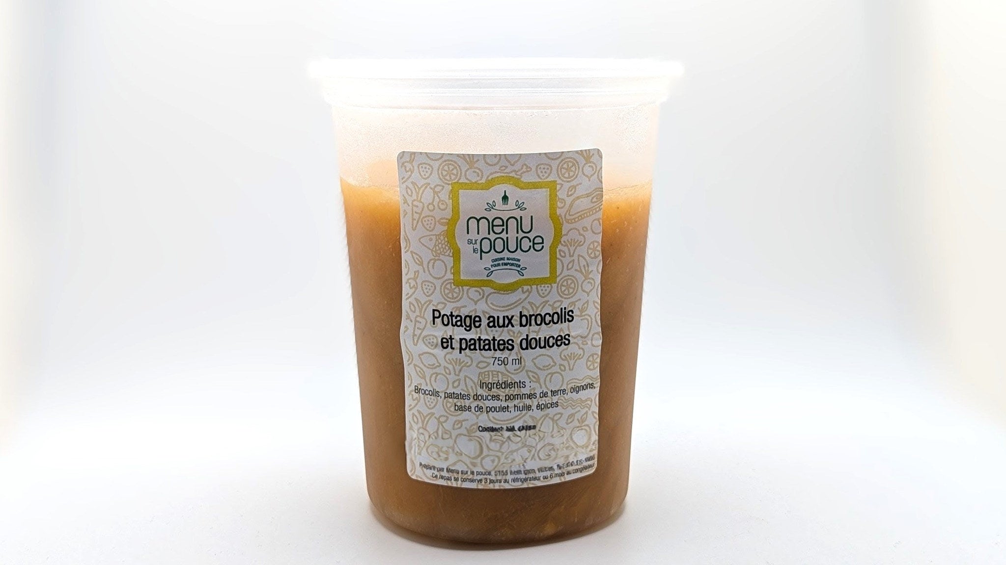 Potage aux brocolis et patates douces