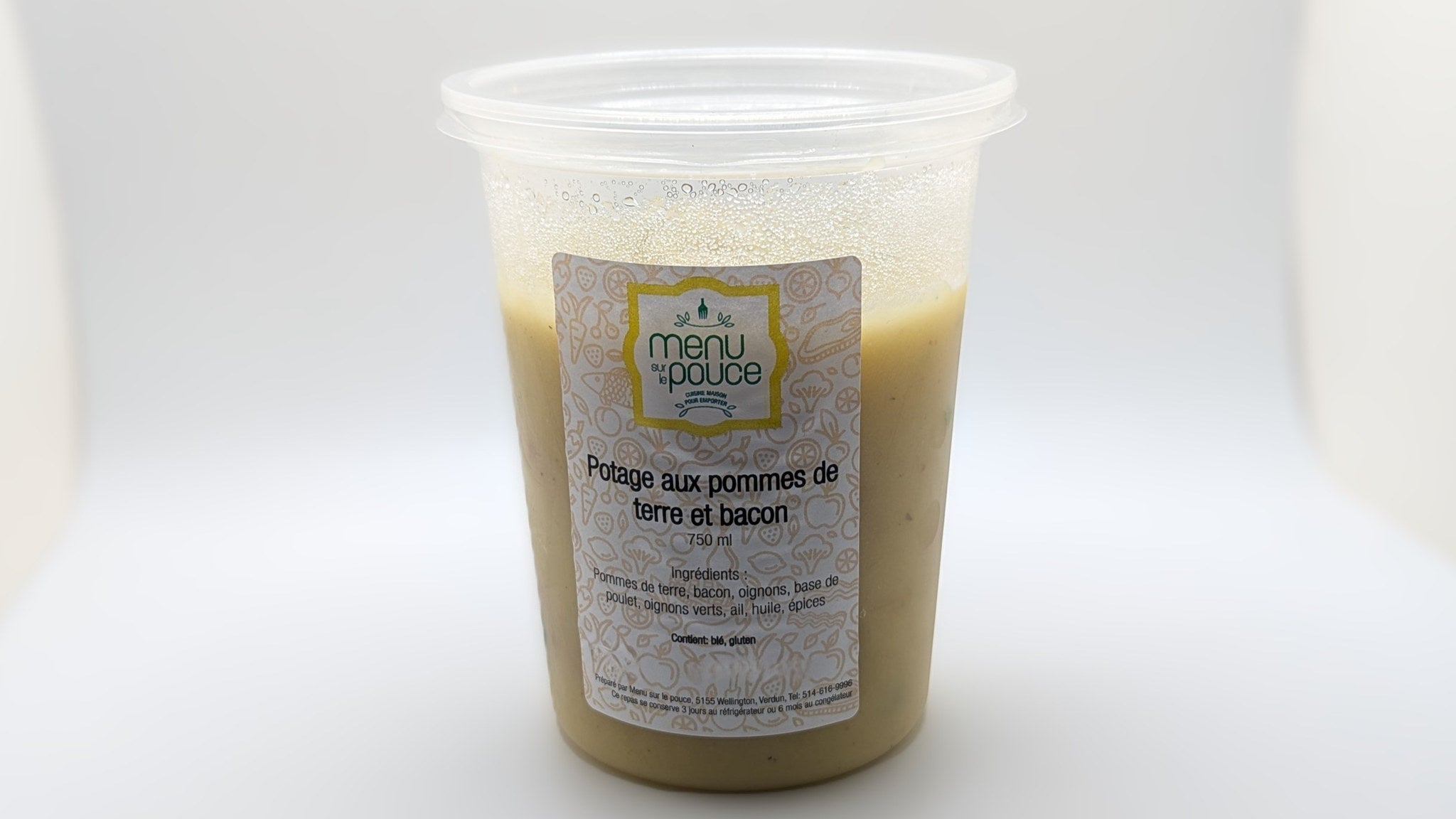 Potage aux pommes de terre et bacon