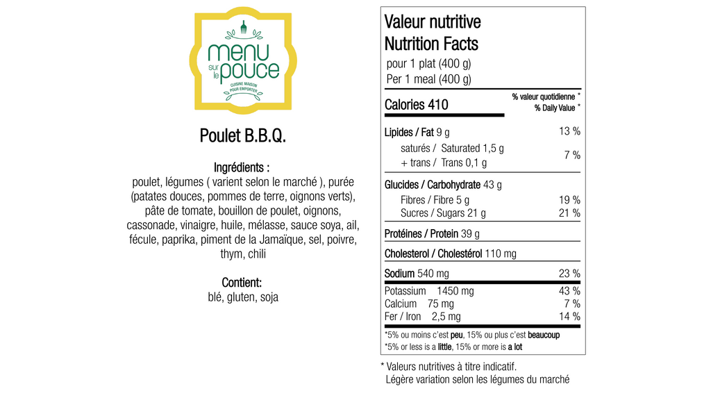 BBQ Chicken – 400g