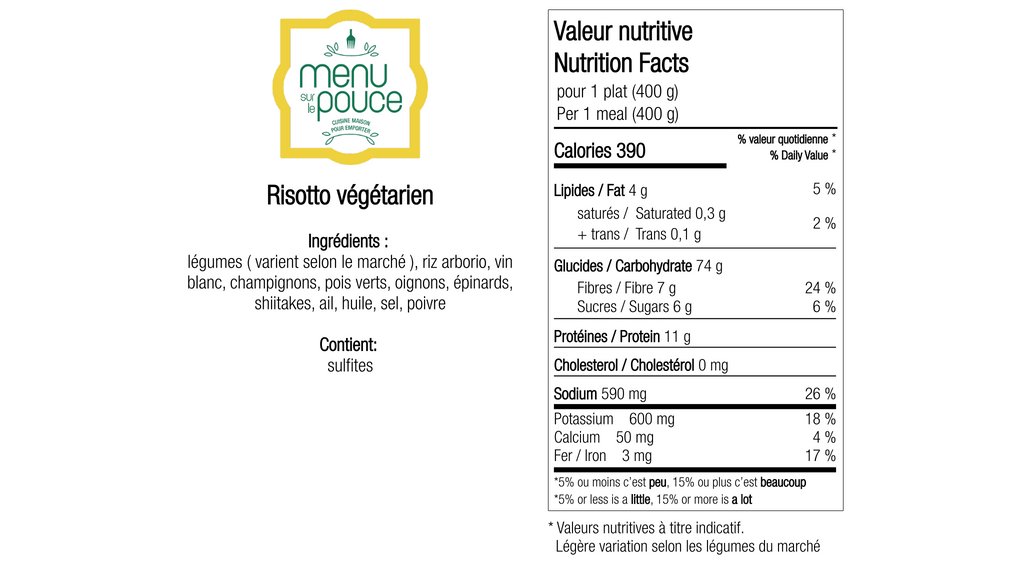 Vegetarian Risotto – 400g