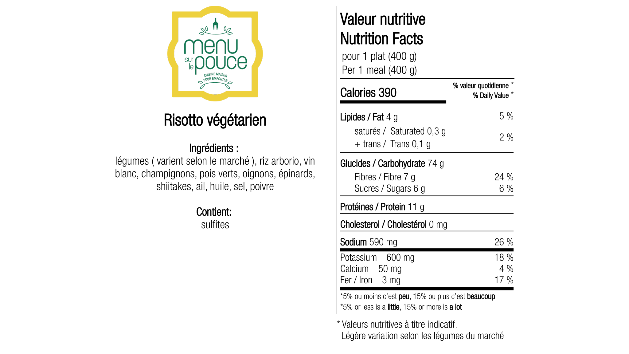 Vegetarian Risotto – 400g