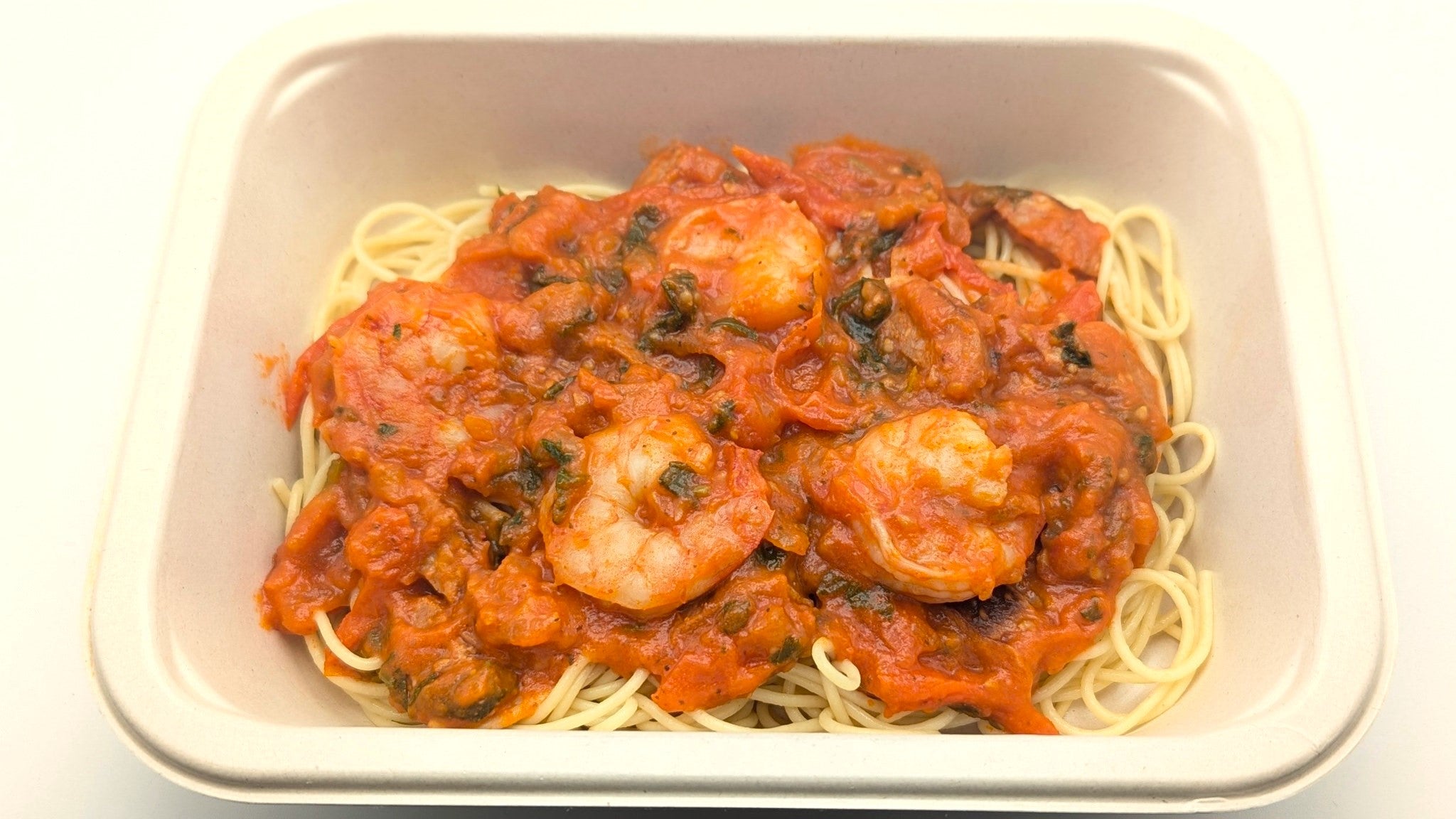 Spaghettis aux crevettes et chorizo - 400g
